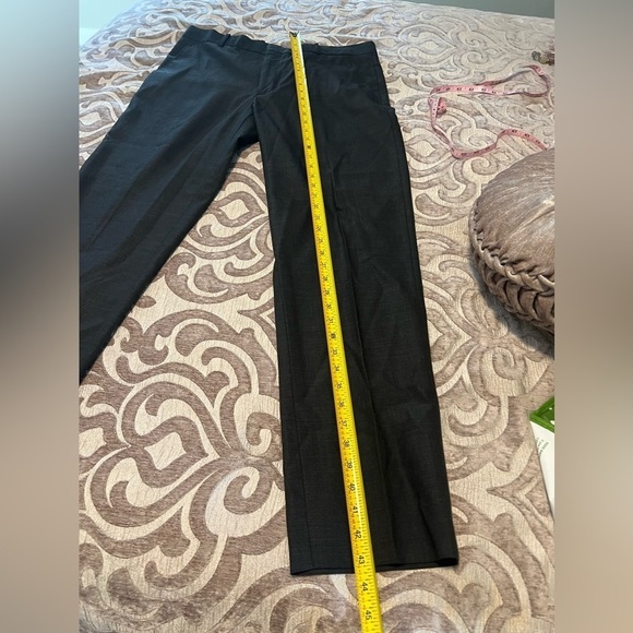 J. Ferrar Ultra Comfort Men's Slim Fit Flat Front Suit Pants - Classic Black - Picture 8 of 10